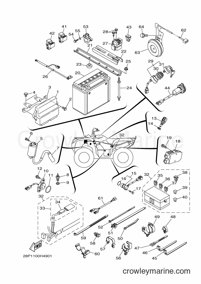 2011 ATV YFM550FWA - YFM550FWA (28PD) [010] - ELECTRICAL 1
