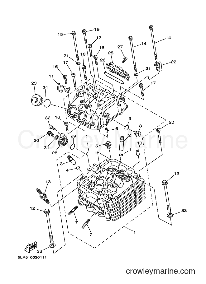 2003 ATV YFM660R - YFM660R (5LPB) [010] - CYLINDER HEAD