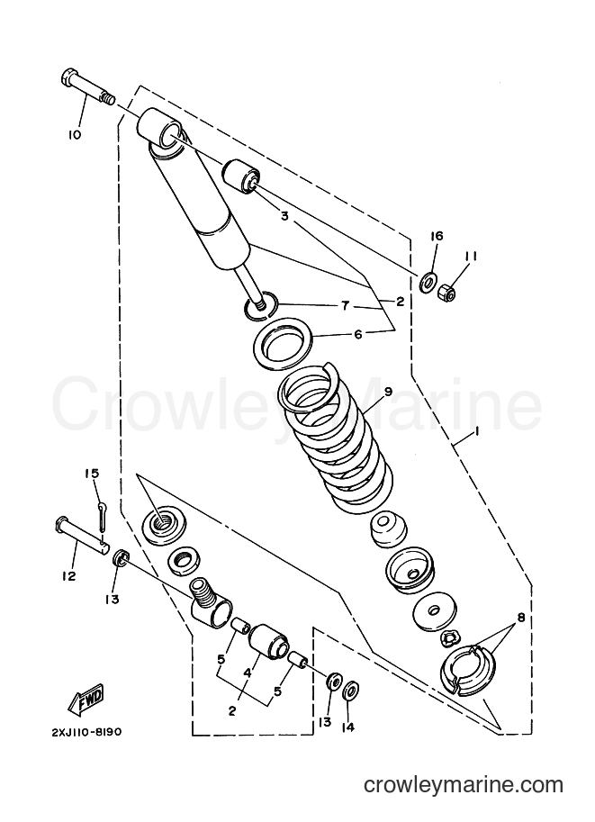 1991 ATV YFS200 - YFS200 (3JM5) [010] - REAR SUSPENSION