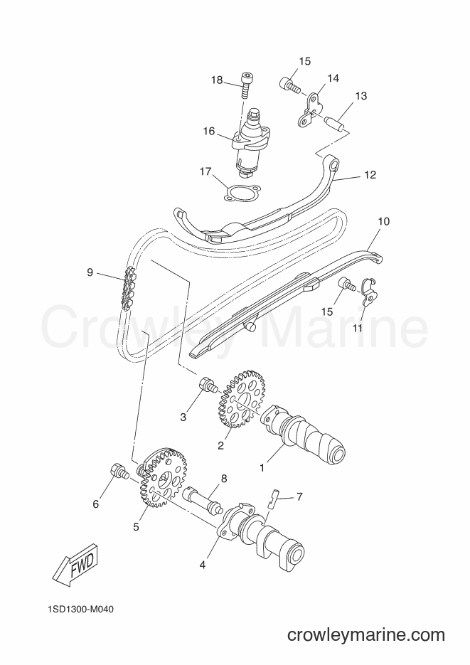 2016 Scooter YP400RA - YP400RA (1SDC) [020] - CAMSHAFT & CHAIN