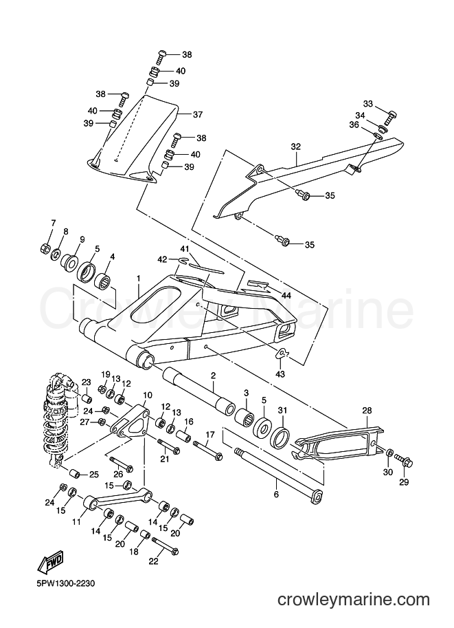 Yamaha Motors YZF-R1 (5PW7) [090] - REAR ARM