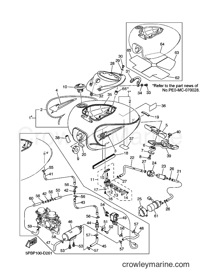2005 Cruiser XVS1100 - XVS1100 (5PBS) [010] - FUEL TANK