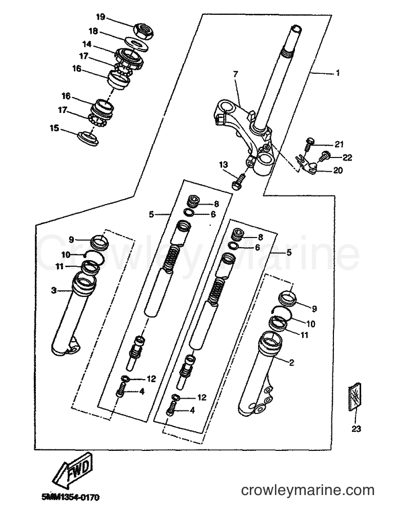 Yamaha Motors CW50 (5MN1) [030] - FRONT FORK