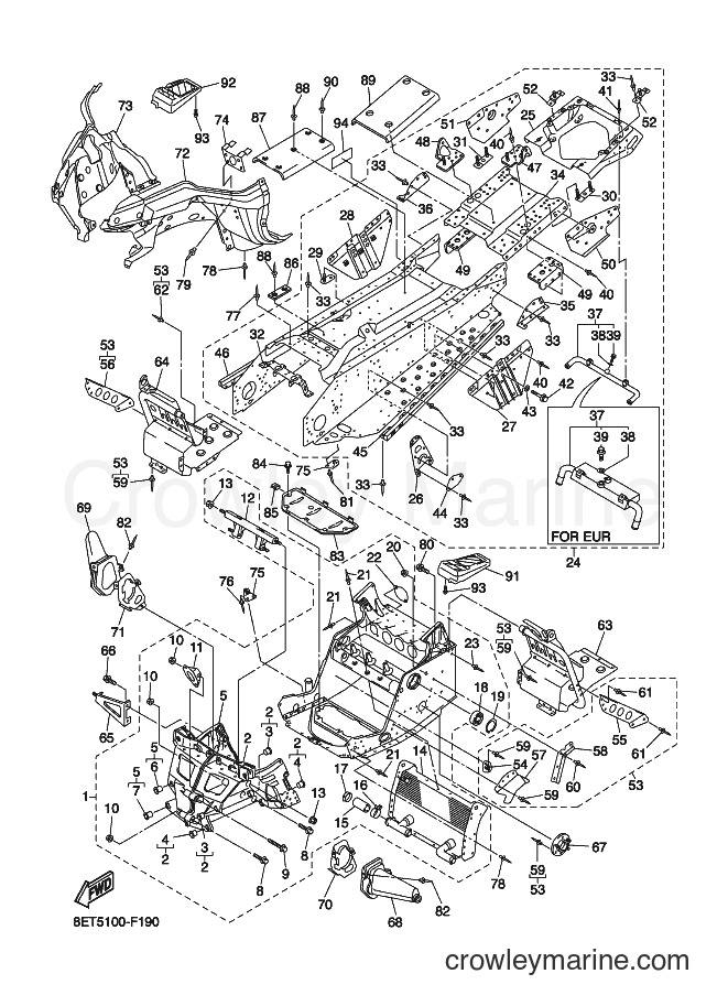 Yamaha Motors RS10VTGT (8GW1) [020] - FRAME