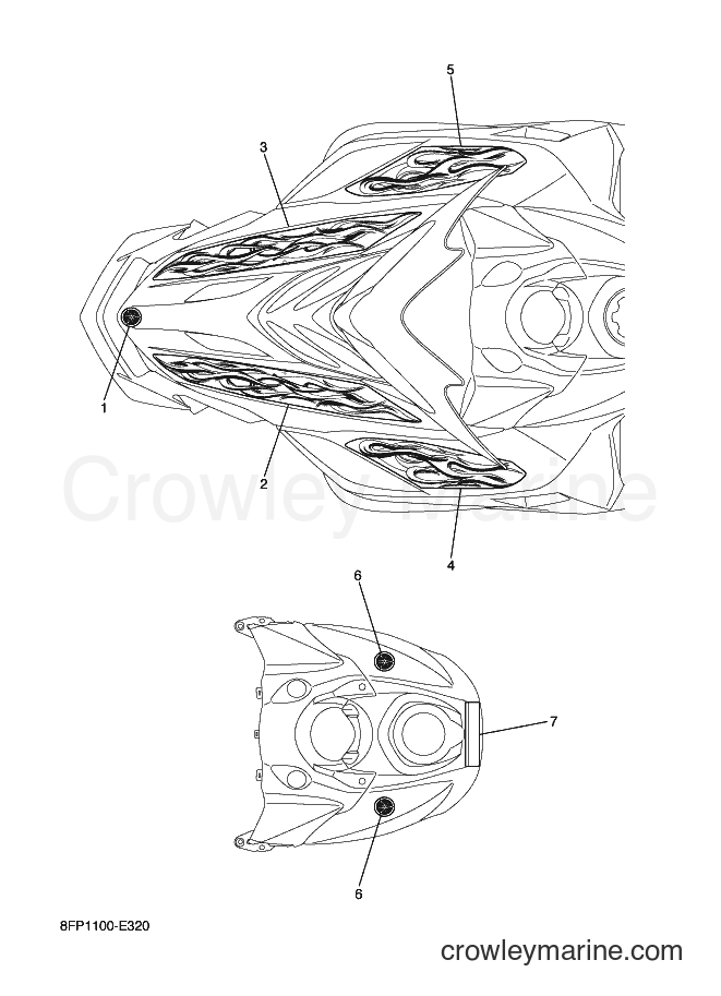 Yamaha Motors RX10 (8FP1) [020] - EMBLEM