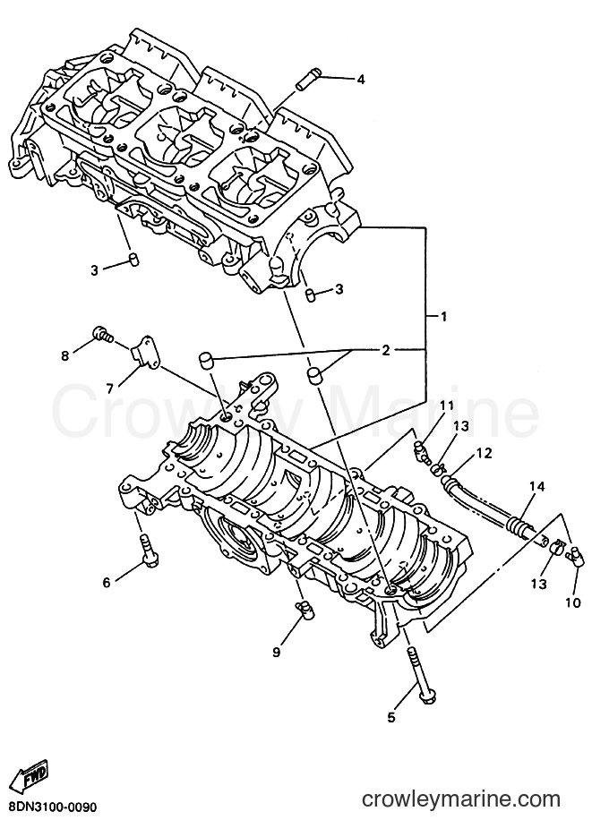 Yamaha Motors SXV70ER (8FB2) [010] - CRANKCASE