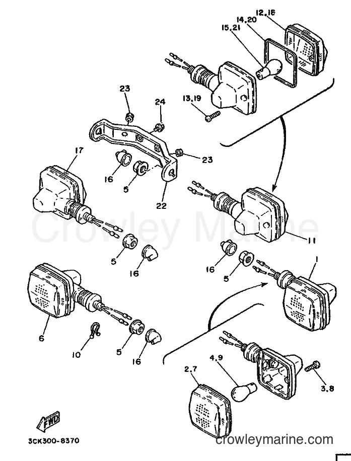 1990 Dirt Bike TDR250 - TDR250 (3CK2) [999] - FLASHER LIGHT