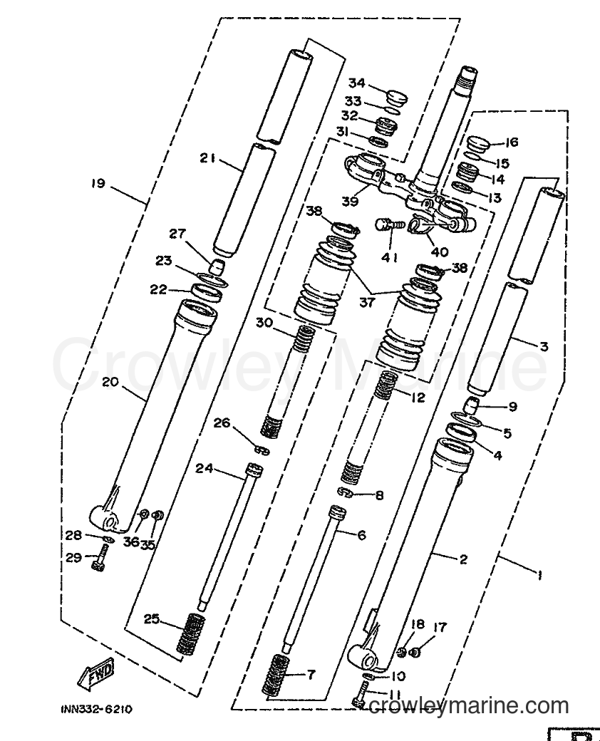 Yamaha Motors DT50M (1NN) [999] - FRONT FORK
