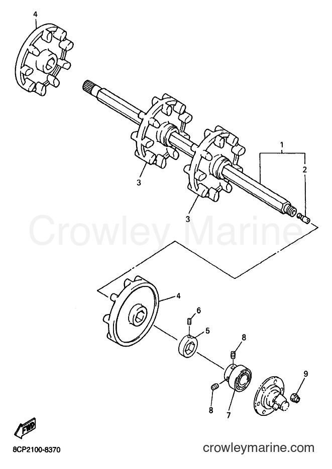 Yamaha Motors SX600 (8EA5) [030] - TRACK DRIVE 1