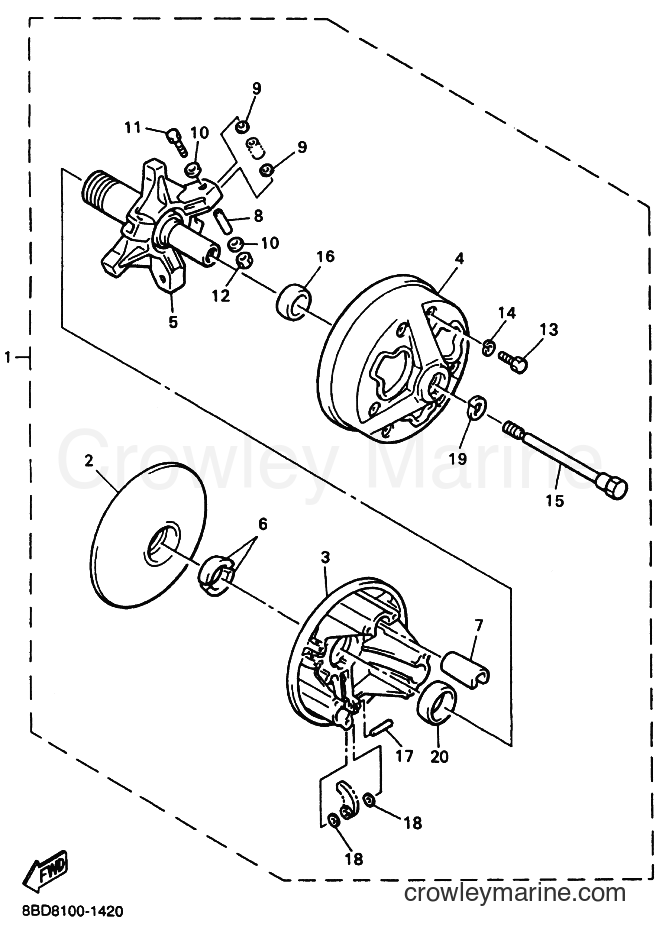 2001 Snowmobile ET410TR - ET410TR (8BY8) [030] - ALTERNATE FOR ENGINE