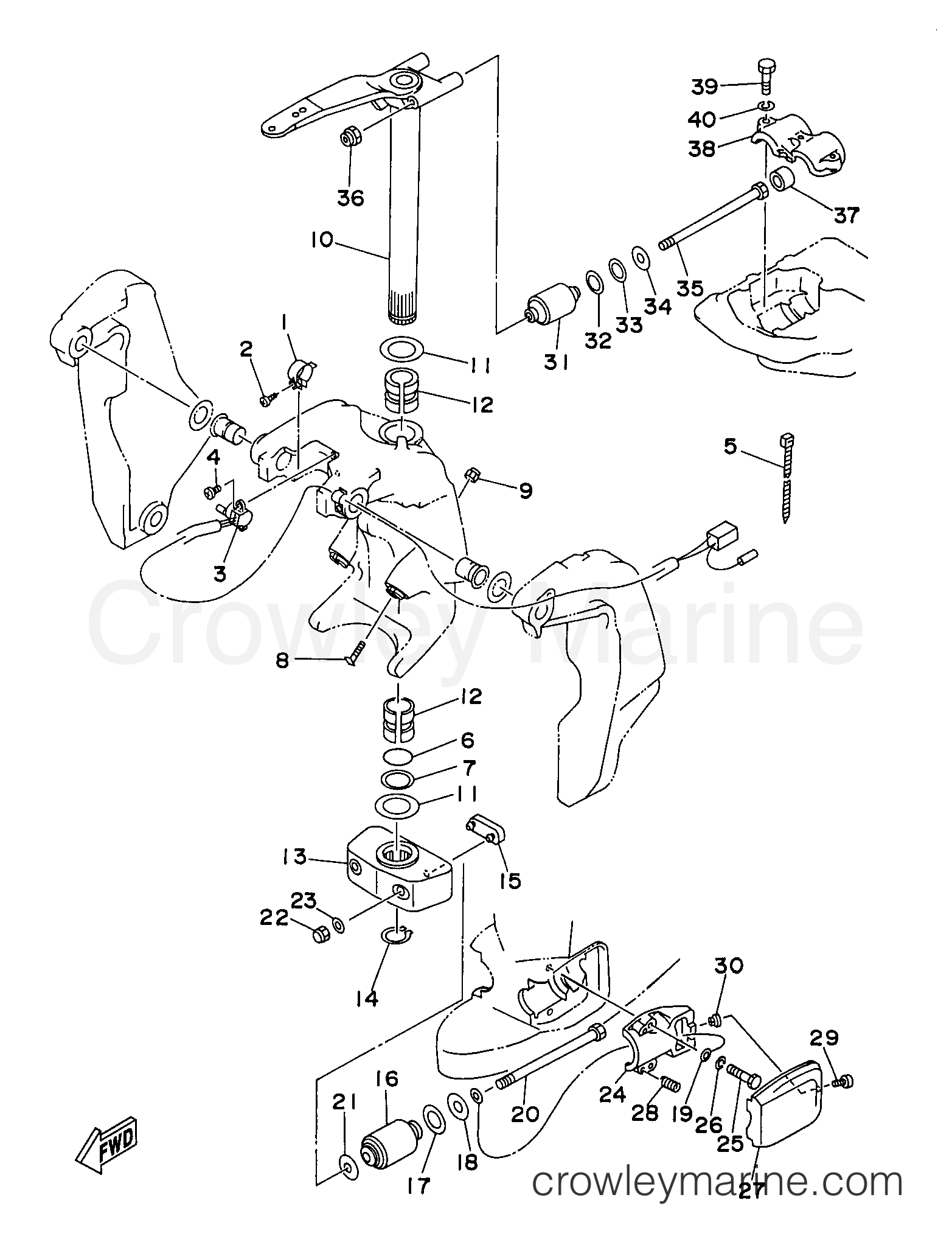 Yamaha Motors S130TXRV - BRACKET 2