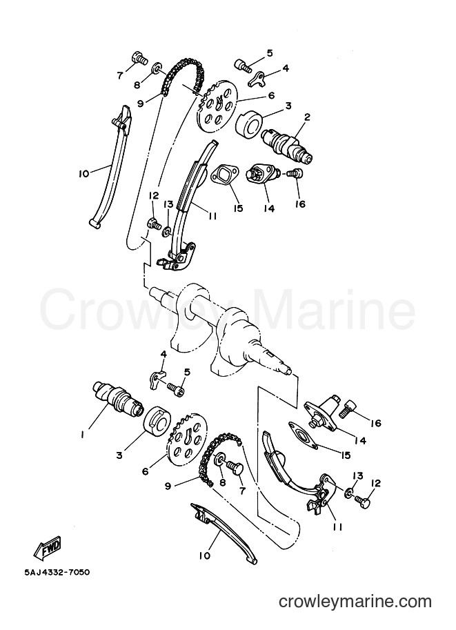 2000 Cruiser XV125S - XV125S (5AJF) [090] - CAMSHAFT & CHAIN