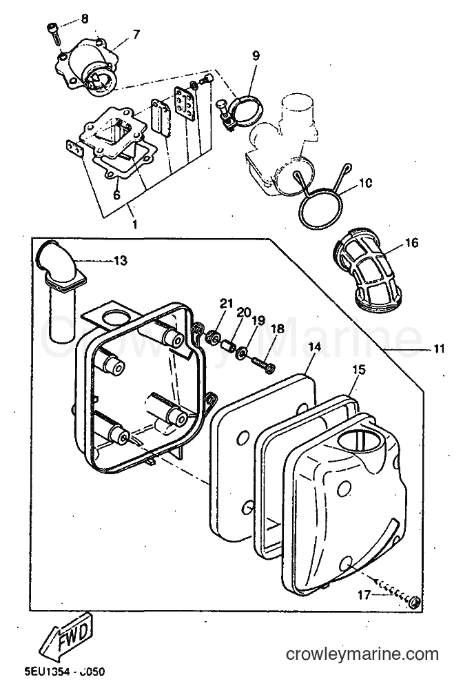 1999 Scooter YH50 - YH50 (5JB2) [030] - INTAKE