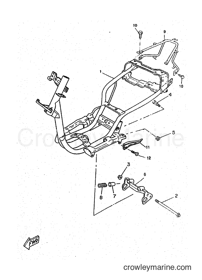 1998 Scooter CW50RSX - CW50RSX (5CD4) [010] - FRAME