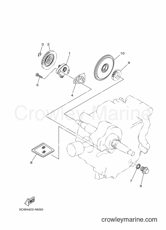2017 Scooter T110LEC - T110LEC (B6A3) [010] - OIL PUMP