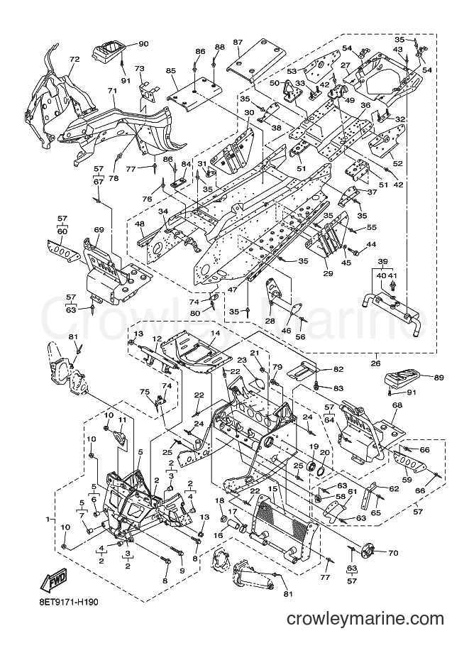 Yamaha Motors RS10VT (8ET9) [020] - FRAME