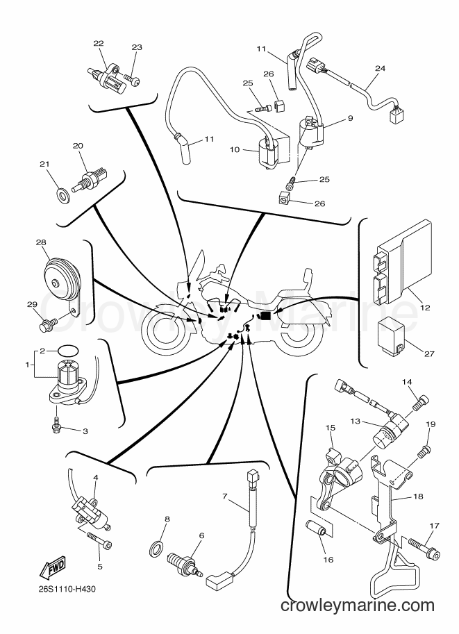 Yamaha Motors XVS950CT-B (26SU) [020] - ELECTRICAL 1