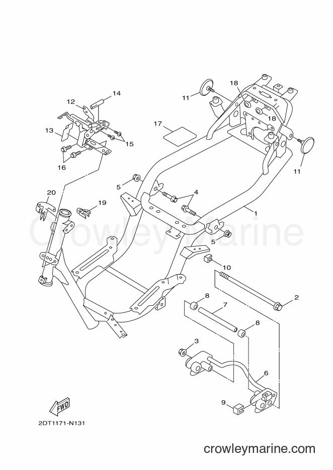 Yamaha Motors YW50FX (2DTA) [010] - FRAME