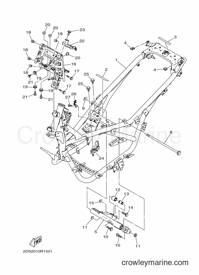 2016 Maxi-Scooter NMAX125 - NMAX125 (2DS2) [010] - FRAME