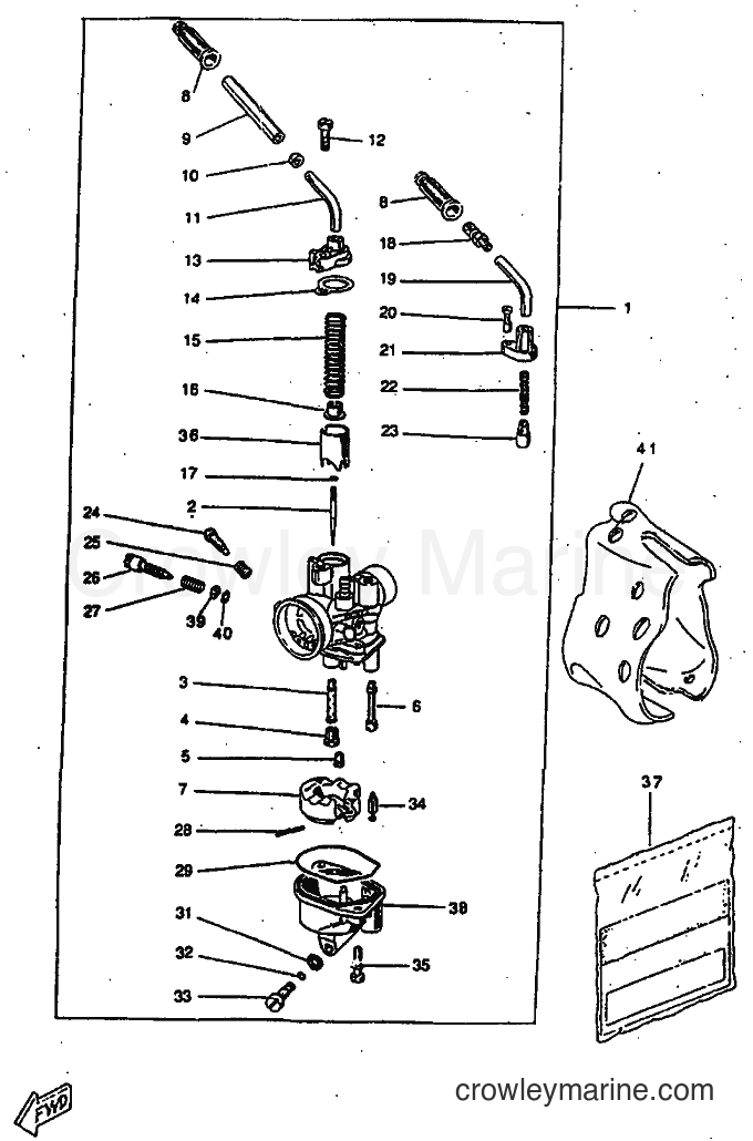 1998 Scooter CW50RSP - CW50RSP (4WL6) [010] - CARBURETOR