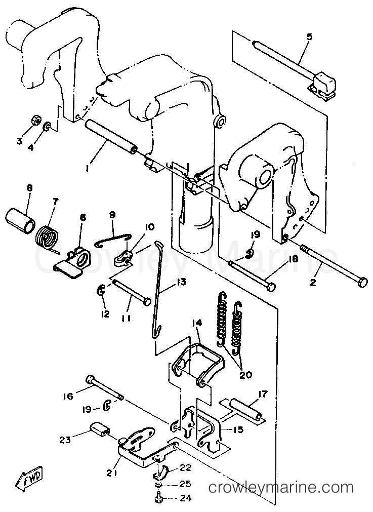 Yamaha Motors F9.9MSHR - BRACKET 2
