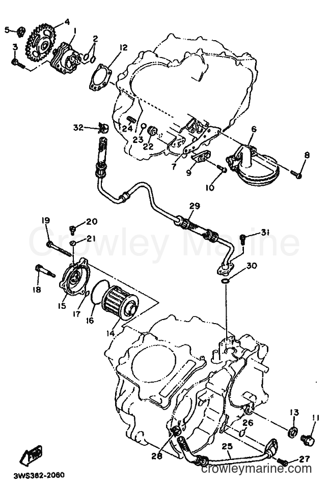 Yamaha Motors XT500E (3WS5) [999] - OIL PUMP