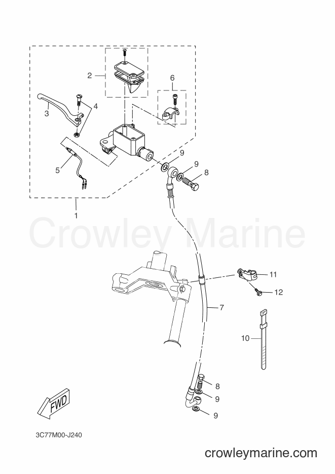 Yamaha Motors EW50N (3C79) [010] - FRONT MASTER CYLINDER