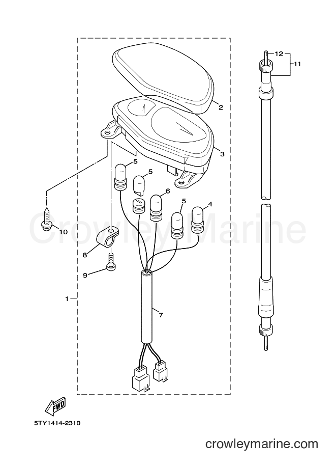 2003 Scooter XC125 - XC125 (5UA1) [010] - メータ