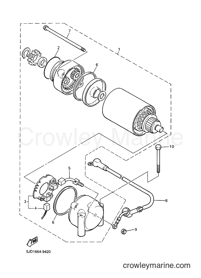 Yamaha Motors XJ900S (4KMA) [020] - STARTING MOTOR