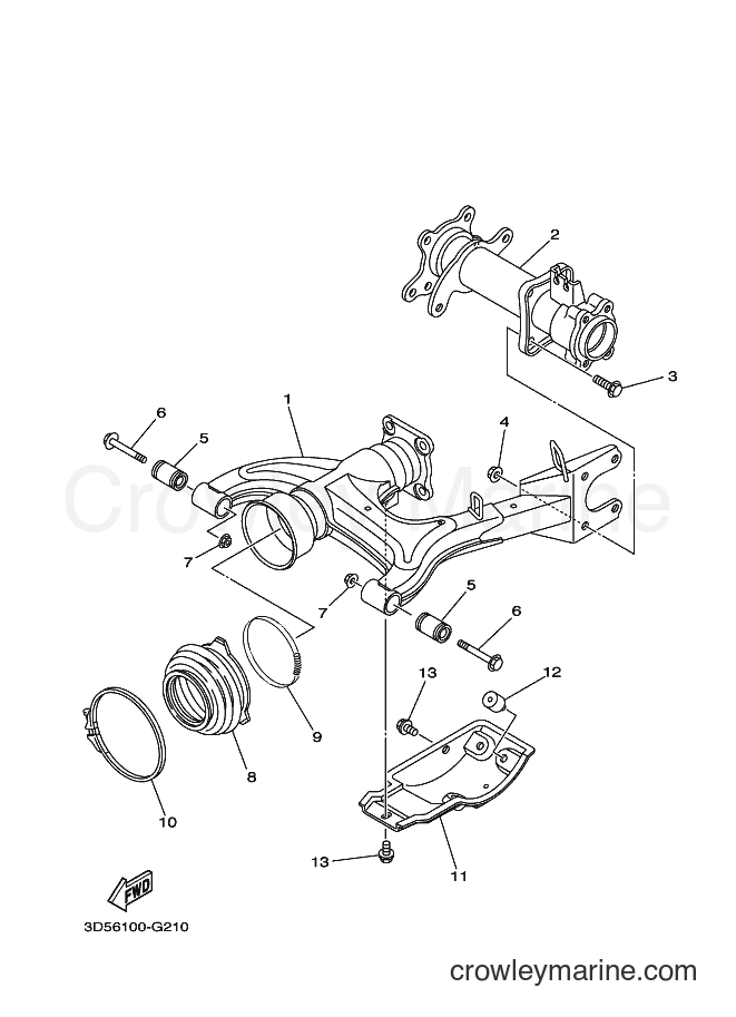 2009 ATV YFM350AS - YFM350AS (3D59) [010] - REAR ARM