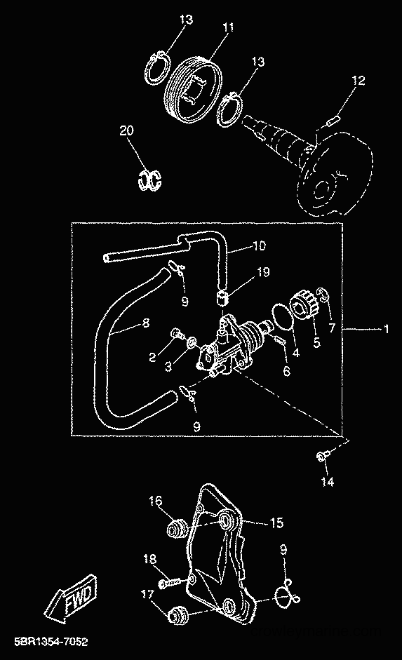 2000 Scooter YQ50L - YQ50L (5KH7) [010] - OIL PUMP