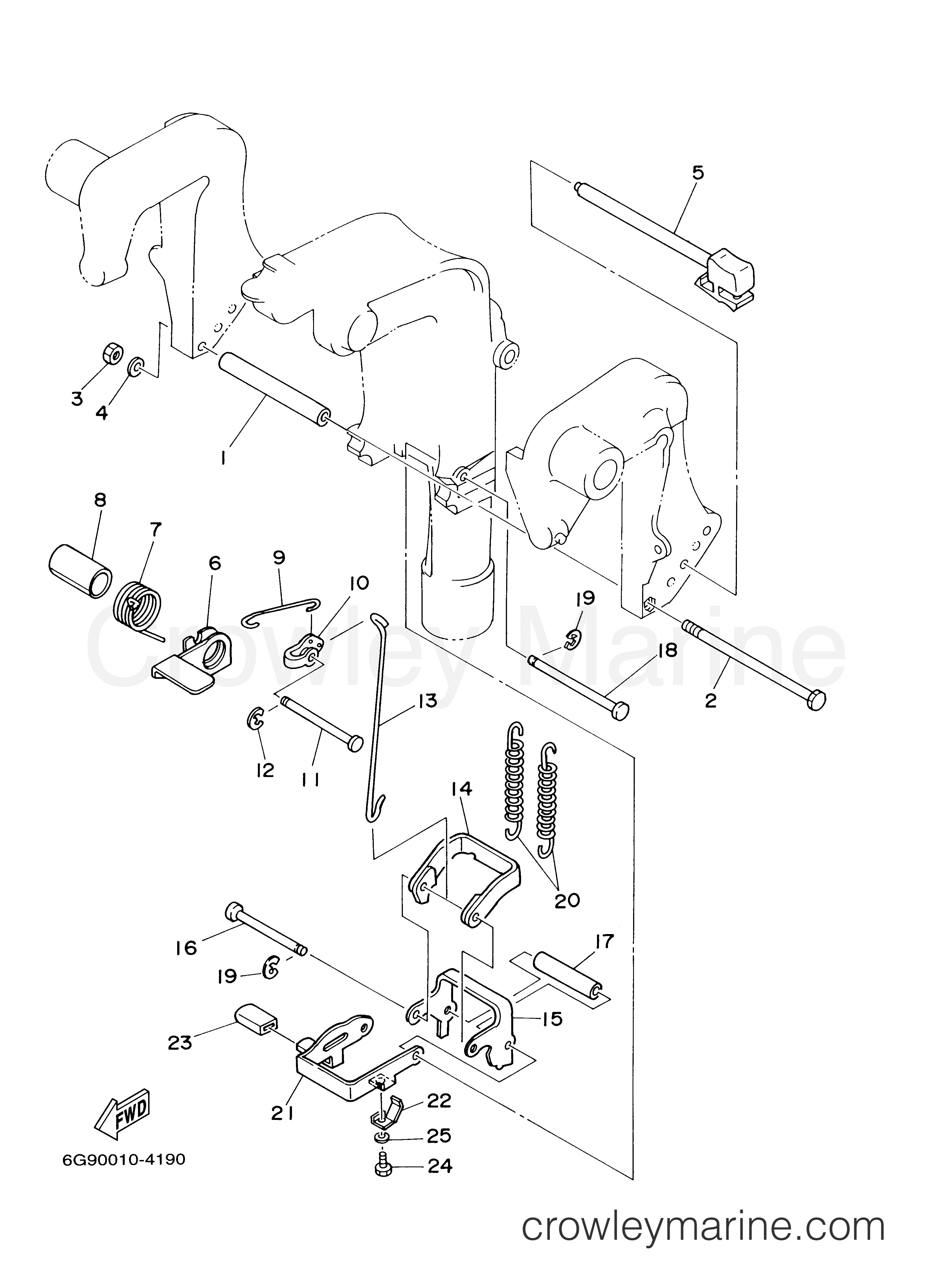 Yamaha Motors F9.9ELRZ - BRACKET 2