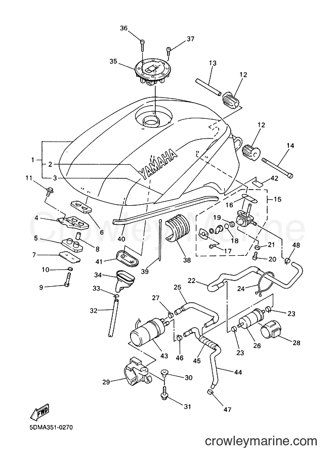 Yamaha Motors FZS600SP (5DMB) [010] - FUEL TANK