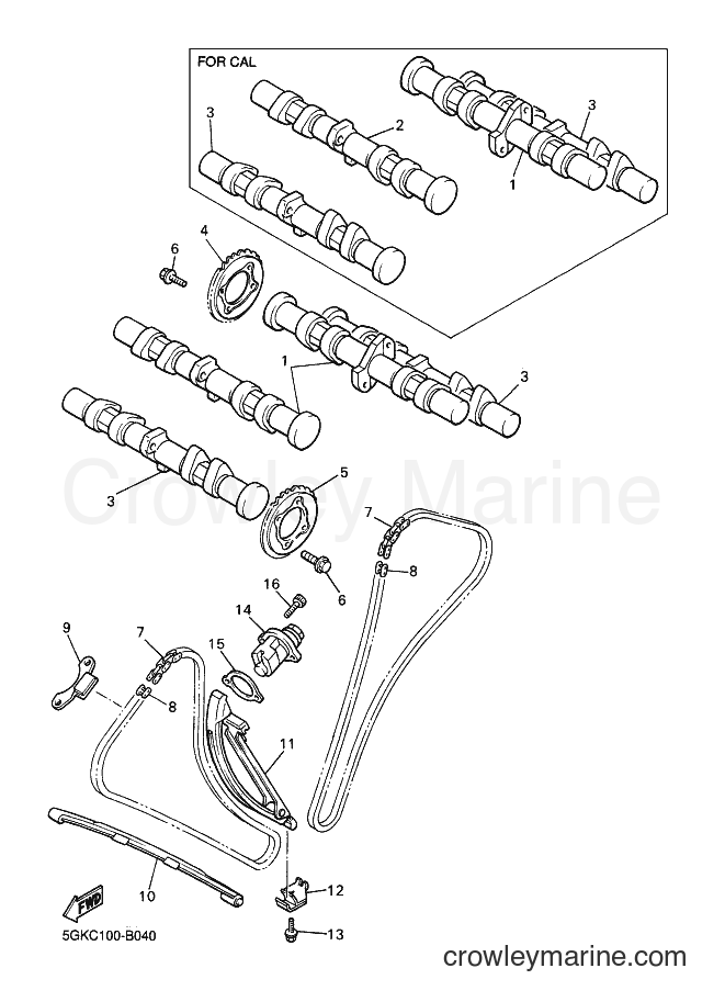 2003 Cruiser VMX12 - VMX12 (5GKE) [010] - CAMSHAFT & CHAIN