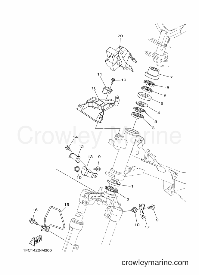 2013 Scooter T115FLSE - T115FLSE (1FC1) [010] - STEERING