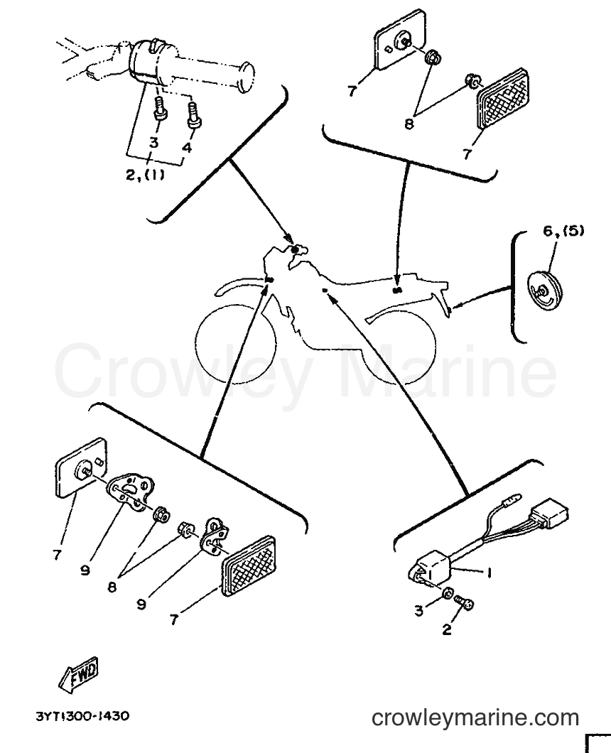 Yamaha Motors XT350 (3YT1) [999] - ALTERNATE FOR ELECTRICAL