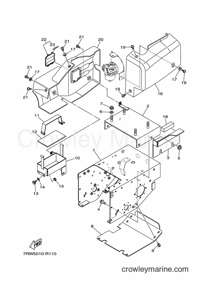 Yamaha Motors YT1070 (7RW5) [010] - FRAME