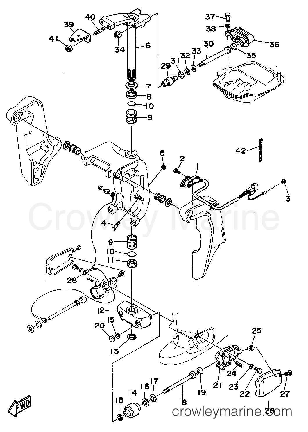 Yamaha Motors C55TLRT - BRACKET 2 (C55TR)