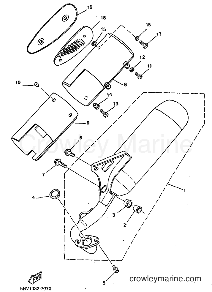 1999 Scooter YN50 - YN50 (5BW2) [010] - EXHAUST