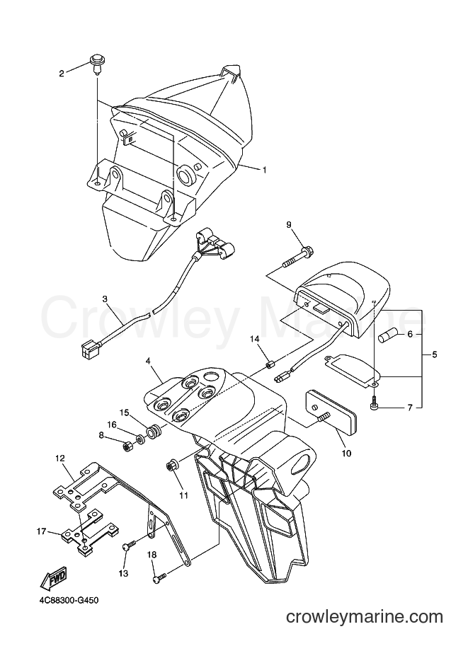 Yamaha Motors YZF-R1 (4C88) [060] - TAILLIGHT
