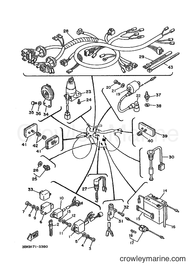 1993 Dirt Bike DT50LC - DT50LC (3BK9) [010] - ELECTRICAL 1