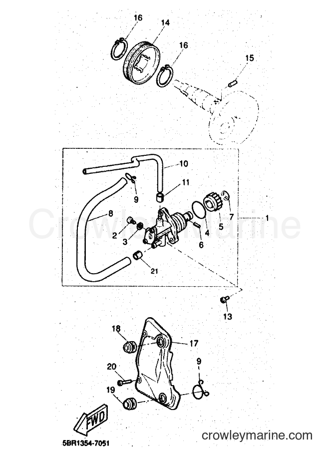 1998 Scooter YQ50 - YQ50 (5DR4) [010] - OIL PUMP
