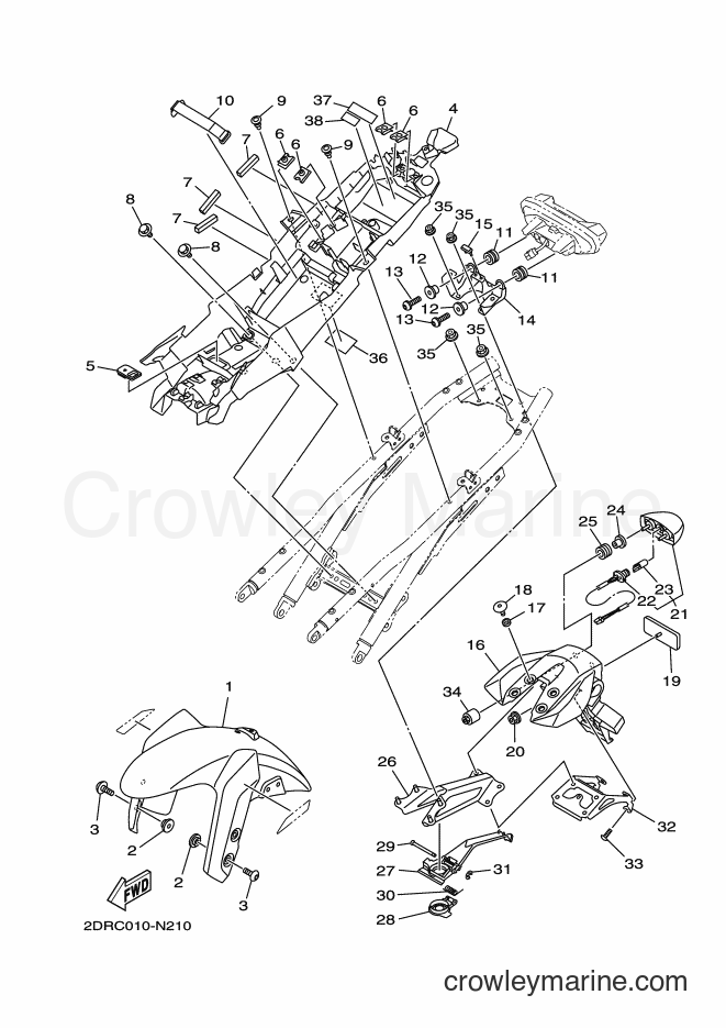 2015 Street Bike MT-09A - MT-09A (2DRM) [010] - FENDER