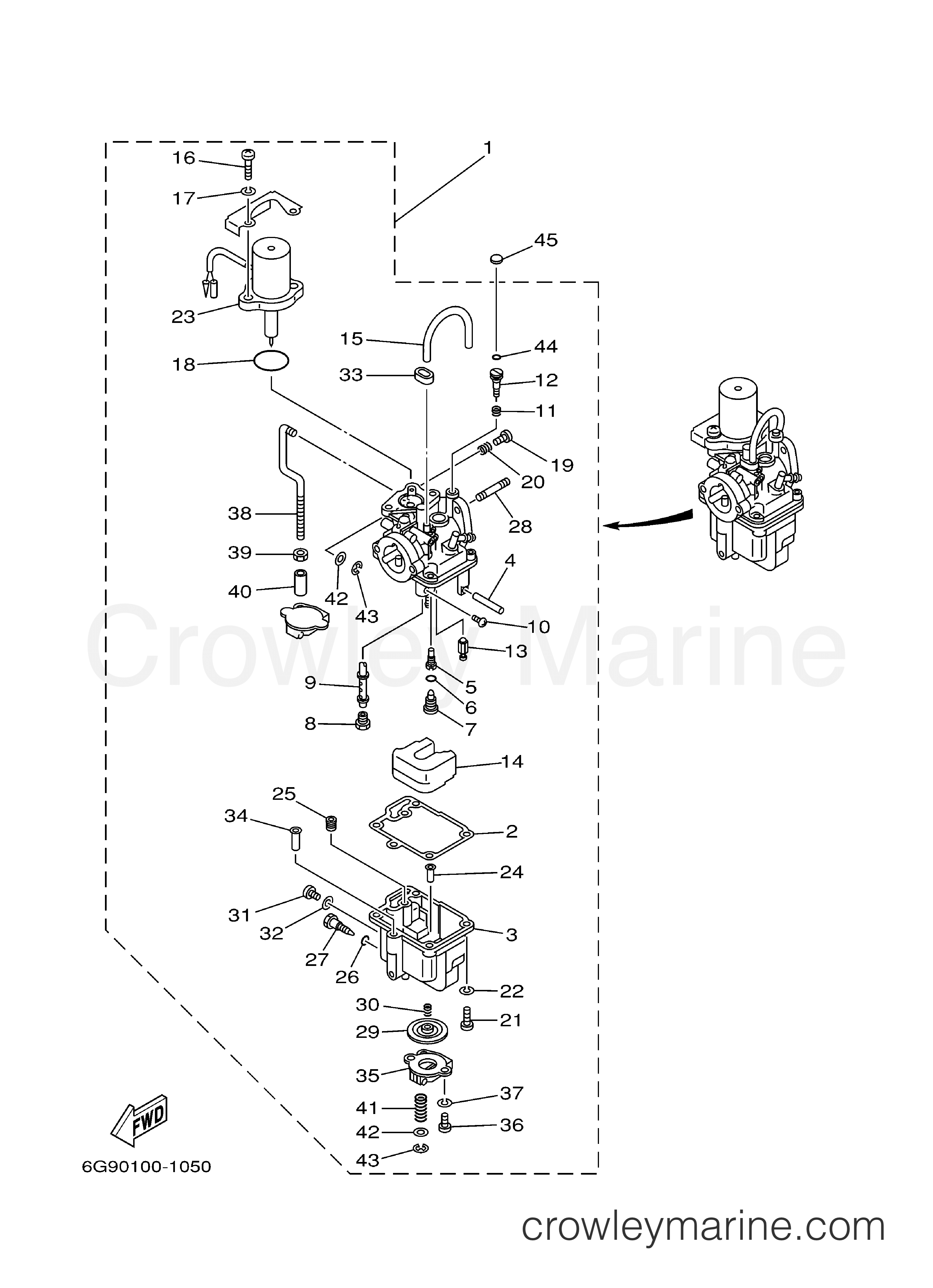 Yamaha Motors F9.9MSHD - CARBURETOR