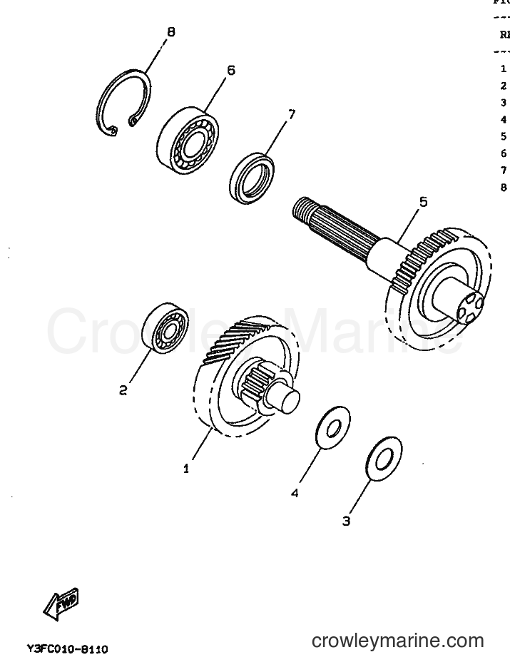 1990 Scooter CW50 - CW50 (3WV1) [999] - TRANSMISSION