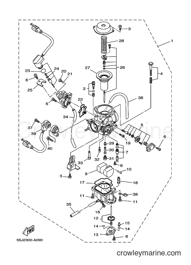 2003 Scooter YP250 - YP250 (5SJA) [010] - CARBURETOR