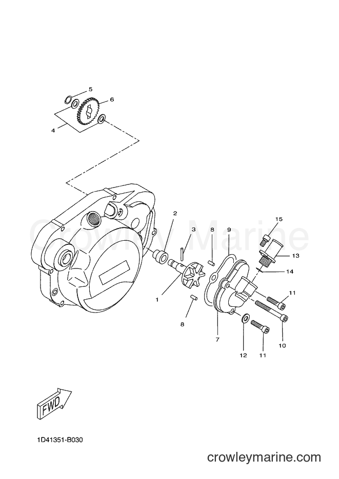 2006 Scooter DT50RSM - DT50RSM (2C3E) [010] - WATER PUMP