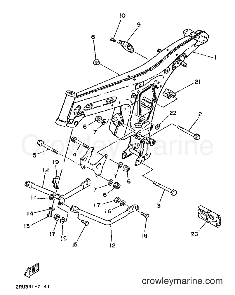 1989 Scooter FS1 - FS1 (3AT1) [999] - FRAME