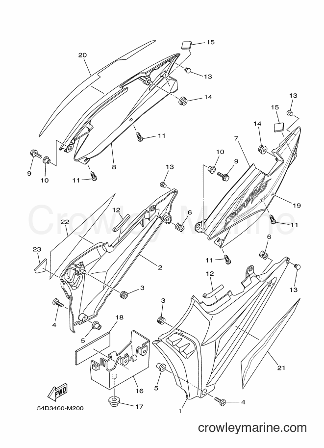 2013 Street Bike SX-4 - SX-4 (54D3) [010] - SIDE COVER