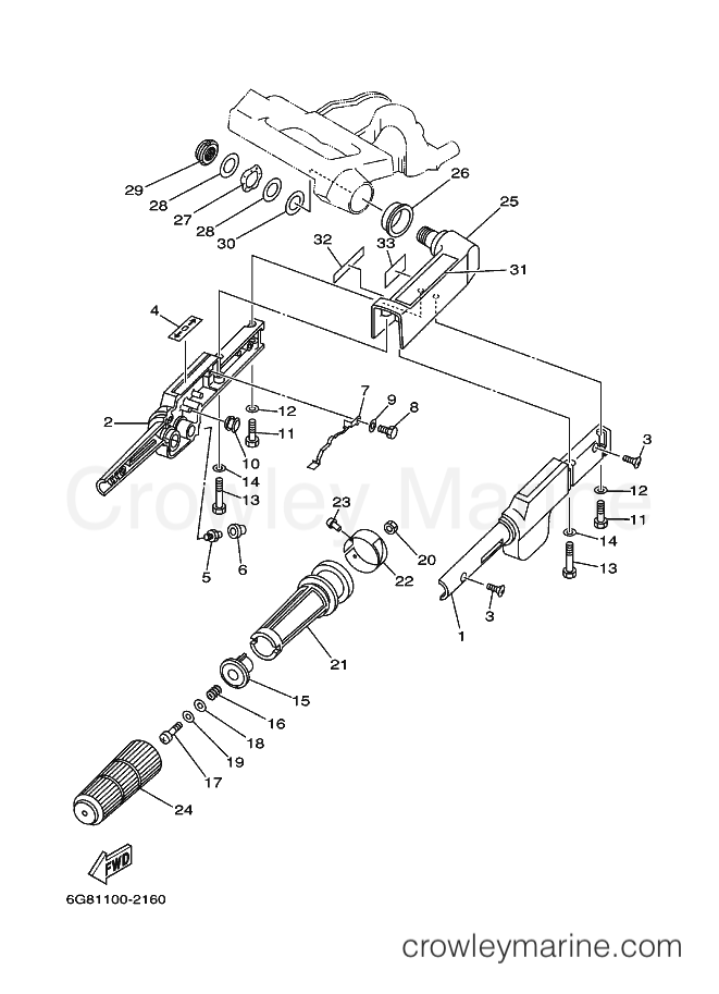 Yamaha Motors F9.9ESHB (6G92) [060] - STEERING 2